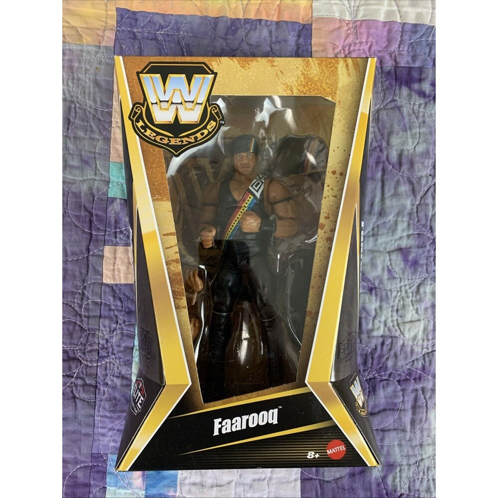 In Hand Farooq Chase Mattel WWE Legends Elite Series 24 Figure Wrestling WCW